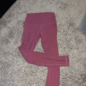 lululemon pink align 25” leggings size 4